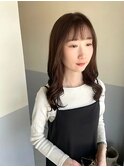 グレージュ/透明感カラー/暗髪