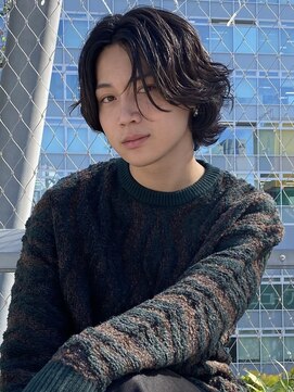 ユーフォリア 渋谷グランデ(Euphoria SHIBUYA GRANDE) ミディアムウルフ ニュアンスパーマ 毛流れパーマ MOMO