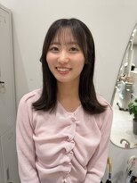 ジーナ 福岡天神(Zina) オリーブベージュ×シースルーロブ(Zina福岡天神)