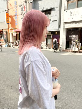 フィックスヘアー 梅田店(FIX-hair) ◎ペールピンクカラー◎