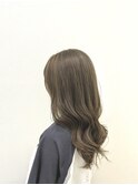 【くびれミディアム×ウェーブ巻き】