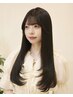 【自然なストレート】カット+髪質改善縮毛矯正(根元)→¥19,000