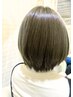 【白髪染め】明るい白髪染め+カット+髪質改善トリートメント+ヘッドスパ/個室