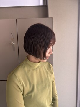 エイト 沖縄豊崎店(EIGHT toyosaki) 【EIGHT豊崎】お客様スタイル_ 丸みショートボブで横顔美人