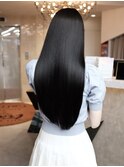 美髪/髪質改善トリートメント/縮毛矯正×黒髪ブルーブラック◎