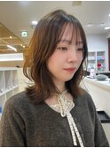 春のミディアムレイヤーカット