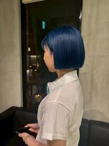 ブランコ 青山(BLANCO)&nbsp;青山/ミルクティーブロンド/ダークブルー/デジタルパーマ