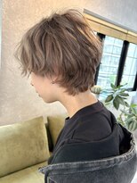 サニーサイドサロン(SUNNY SIDE SALON) ミルクベージュ丸みハンサムショート/たまプラーザ