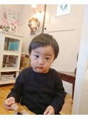 ナチュラル斜めバング