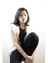 ヌーム 塚本店(NOOM) 外はねボブ 暗髪 ミセス