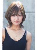 ☆大人かわいいひし形小顔くびれヘア/20代30代ボブルフ/前髪