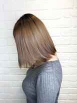 デイジー インデックスヘア 大島店(DAISY index hair) ”DAISY大島店” 髪質改善ストレート ピンクベージュ 前下がり