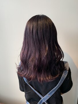 エイミー(Aimee) Aimee町田ラベンダーグラデーション×ウェーブミディ