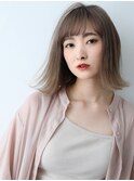 外ハネ×王道ボブ
