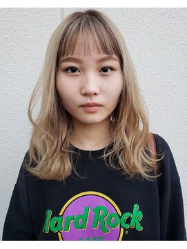 コーディアルヘア 白川本店(Cordial hair) フェイスフレーミング ×ブロンドヘア