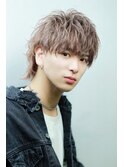 ミルクベージュ 【マッシュウルフ】2ブロックレイヤー