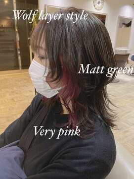ティアラ 桜木町(TIARA) REAL SALON WORK～インナーカラー×ウルフレイヤー