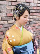 ネオリーブアイム 横浜西口店(Neolive aim)&nbsp;成人式卒業式に★ショートヘアの水引きアレンジ