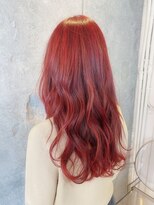 ヘアーデザイン ヴィフ(HAIR DESIGN vif) 【お客様スタイル】高彩度レッドカラー
