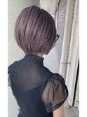 ショート×ラベンダーグレージュ