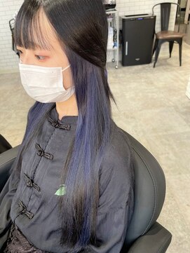 リーオオサカ(Lee Osaka) 【Lee大阪店】ブラック×ネイビーブルー/新出奈津樹