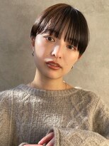 メゾンドイギー(MAISON de IGGY)&nbsp;コンパクトショート×シアベージュ#グレーベージュ#黒髪