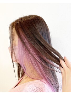 シロ ヘア(Shiro.) WhitePink　インナーカラー