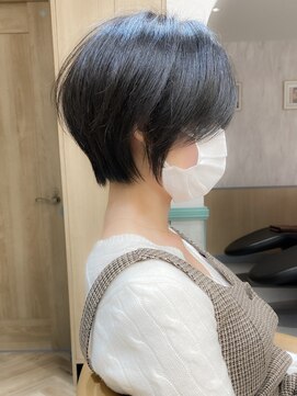 ロンドジェネルーズ 柏(Lond generous) 【斉藤 航人】黒髪×ショート×流し前髪カット