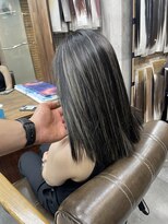 ラフ(LAFF) #バレイヤージュ#グレージュカラー#ボブウルフ#ココアベージュ