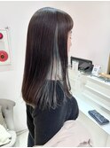 インナーカラー　ブルーグリーン　イメチェン