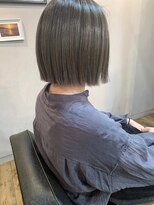 ロータス ヘアデザイン(LOTUS hair design.) 透明感たっぷりのグレージュボブスタイル
