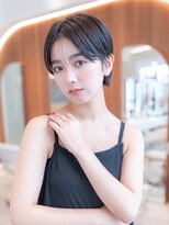 イオ 本厚木(io)&nbsp;20代30代大人かわいいベリーショートイメチェンアッシュブラック