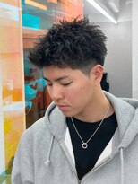 ポート 浦和(PORT)&nbsp;スパイキーショートツイストスパイラルパーマメンズマッシュ