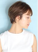 40代50代似合わせ小顔美髪シアーカラーカールショート