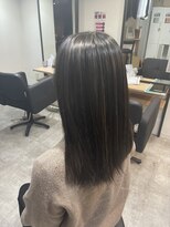 ラフ 難波店(LAFF)&nbsp;#セミディ#シアーカラー#ショートヘア#姫カット#ダークアッシュ