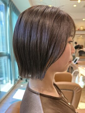 ロンド パルティール 大宮(Lond partir) 黒髪ボブルフネビージュ小顔ワンレンスペインカール大宮