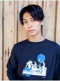 スーツ短髪ツーブロック束感モテる黒髪シークレットパーマ流行