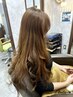 【髪の毛ツヤツヤ♪頭皮も喜ぶ】トリートメントカラー＋カット＋ヘッドスパ