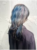 ポイントスラッシュカラー×ブラックルーツカラー
