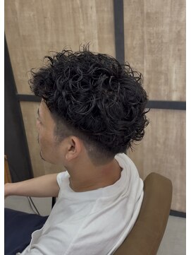 メンズギフト(men's GIFT) スペインカールツイストスパイラルマッシュツーブロック刈り上げ