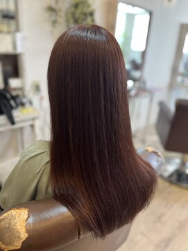 クッキー ヘアーアンドメイク(COOKIE Hair&Make) 【COOKIE】まろやかブラウンカラー×ツヤ髪ストレート