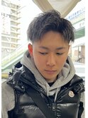 メンズカット/ホワイトメッシュ/ツイスト