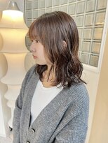 ロマーリ 岡山店(LOMARLIE)&nbsp;30代40代ミディアムニュアンスパーマベージュブラウン