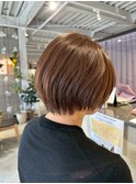 丸みのあるショートカット
