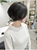 大人髪質改善レイヤーショートボブ耳かけ