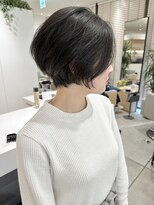 ステアケース ギンザセブン(stair:case ginza7)&nbsp;大人髪質改善レイヤーショートボブ耳かけ