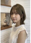 ２０代カーキブラウンワンレン