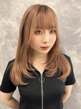 ワンズリー 本厚木店(ONE's ly) イメチェン/ピンクベージュ/アンブレラ/前髪カタログ