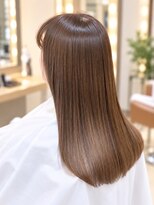 ネオリーブ コパン 鶴見店(Neolive copain)&nbsp;大人可愛い　つやカラー　縮毛矯正　ナチュラルブラウン
