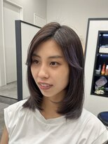 アルター(aL ter)&nbsp;ミディアムレイヤー［ハッシュカット/グレージュ/鎌取］長野歌穂